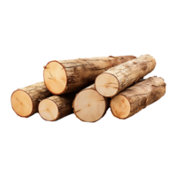 ai generato di legno log Schermo isolato su trasparente sfondo legna Prodotto In piedi png generativo ai