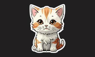 AI generated Cute cat vector design Ai generated