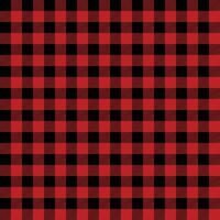 Seamless Repeating Red And Black Buffalo Plaid Pattern vector