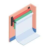 Studio Accessories Isometric Icon vector