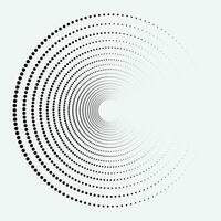 Halftone dot background pattern vector illustration. Circle dynamic shape monochrome gradient dotted texture, fade distressed overlay. Design for poster, cover, banner, mock-up, sticker, layout