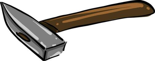 Heavy hammer, illustration, vector on white background