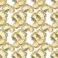 Boots pattern, illustration, vector on white background.