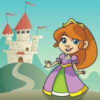 Little Princess Landscape vector