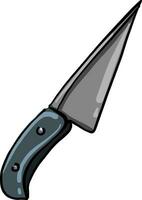 Kitchen knife, illustration, vector on white background