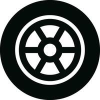 tire icon in flat trendy style. isolated on design for Car, motorbike vehicle or automobile tire alloy wheel with rim sign symbol vector for apps and websites