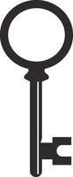 Key Icon in trendy flat style isolated on use for open locks Key symbol for your apps and website design, logo, UI. Vector