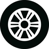 tire icon in flat trendy style. isolated on transparent background design for Car, motorbike vehicle or automobile tire alloy wheel with rim sign symbol vector for apps and websites