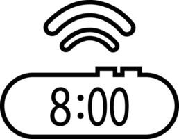 Time and Clock icons design in line. isolated on Horizontal of analog alarm .Circle clocks sign symbol. use time management, countdown Timer speeder vector for apps, website