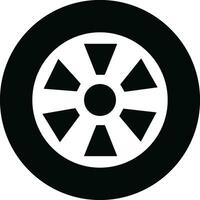 tire icon in flat trendy style. isolated on design for Car, motorbike vehicle or automobile tire alloy wheel with rim sign symbol vector for apps and websites