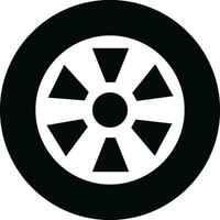 tire icon in flat trendy style. isolated on design for Car, motorbike vehicle or automobile tire alloy wheel with rim sign symbol vector for apps and websites