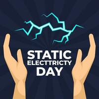 Vector illustration Static Electricity Day. Static Electricity Day illustration vector background. Vector eps 10