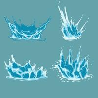ilustración vectorial de salpicaduras de agua vector