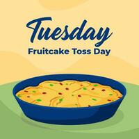 Vector illustration Fruitcake Toss Day. Fruitcake Toss Day illustration vector background. Vector eps 10