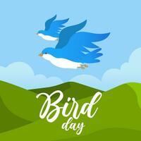 Vector illustration Bird Day. Bird Day illustration vector background. Vector eps 10