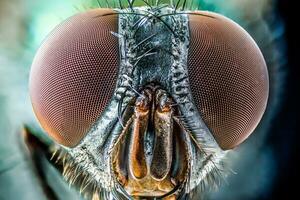 Extreme close up on a fly photo