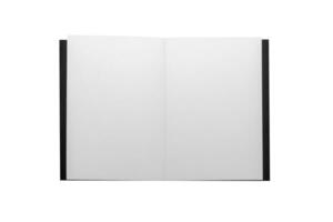 Sketch book on white background. photo