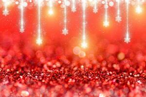 Sparkling Glitter bokeh Background. photo