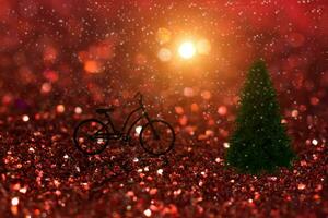 Sparkling Glitter bokeh Background. photo