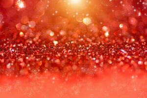 Sparkling Glitter bokeh Background. photo