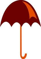 An open umbrella vector or color illustration