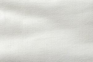 AI generated Fabric canvas woven texture white background photo