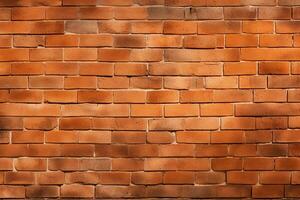 AI generated Brick wall texture background design photo