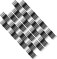 A drawing of a patch vector or color illustration