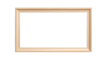 AI generated Modern Picture Frame Isolated on Transparent Background, PNG File