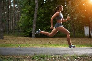 Run in the forest photo