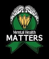 Mental Health Matters Cancer t-shirt design vector