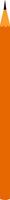 An orange pencil vector or color illustration
