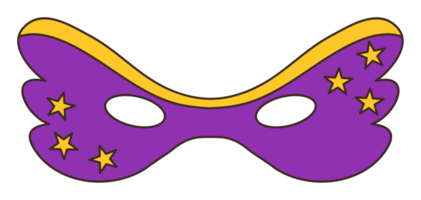 etichetta carnevale maschera png