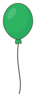 klistermärke grön ballong png