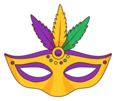 sticker Carnival mask with feathers png