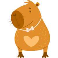 Loving capybara Boy png