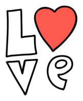 sticker woord liefde png