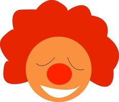 A big red nose vector or color illustration