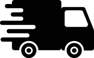 entrega camión, camioneta transporte icono vector