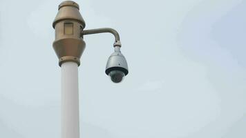 CCTV security camera operating outdoor video