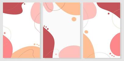 Abstract background in peach fuzz color. Trendy color of the year. Design for cards, posters, text background, sale, advertising. Vector illustration.