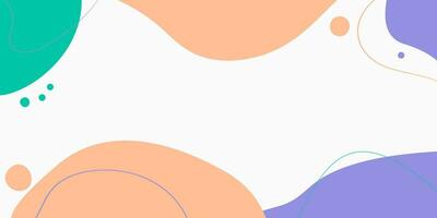 Abstract background with waves in trendy colors. Peach fuzz. Multicolored editable template for cards, banners, wallpaper, posters. Vector illustration.