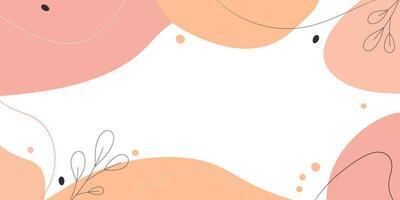 Vector abstract background in peach fuzz color, pastel colors. Design for cards, posters, sale, advertising, banner.