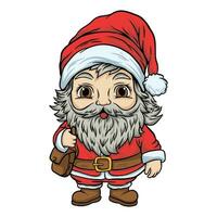 Cute Santa Claus Eight, good for graphic design resources. vector