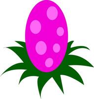 A big pink egg vector or color illustration
