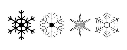 snow Icon set. snowflake icon. illustration vector elements