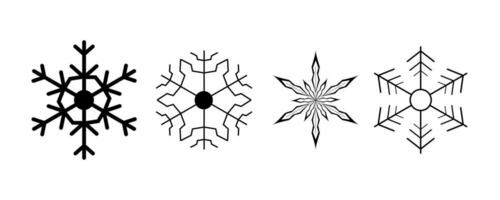 snow Icon set. snowflake icon. illustration vector elements