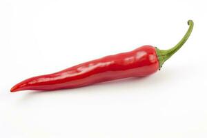 AI generated A Red chili pepper is isolated on a white background. AI Generated photo