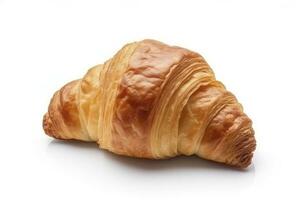 AI generated Croissant isolated on white background. AI Generated photo