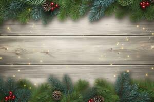 AI generated Christmas and New Year background. AI Generated photo